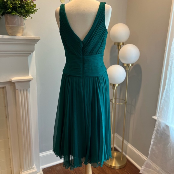 Tadashi Collection Green Silk Dress - Picture 6 of 10